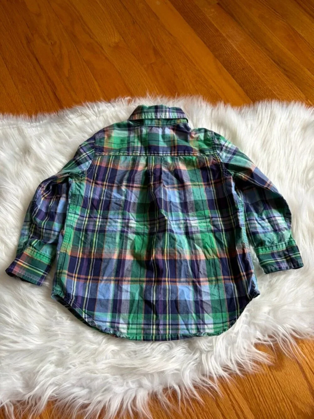 Ralph Lauren Plaid Button Down Long Sleeve Toddler Boy 2T